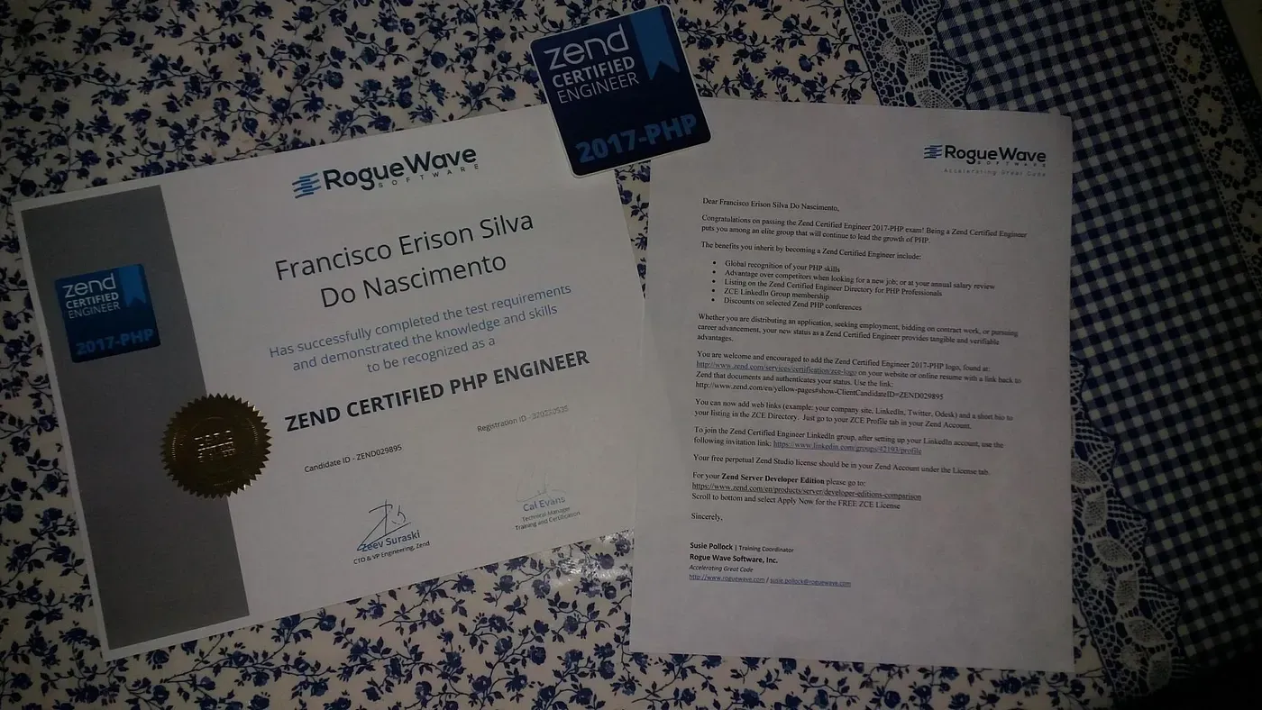 Zend Certification papers